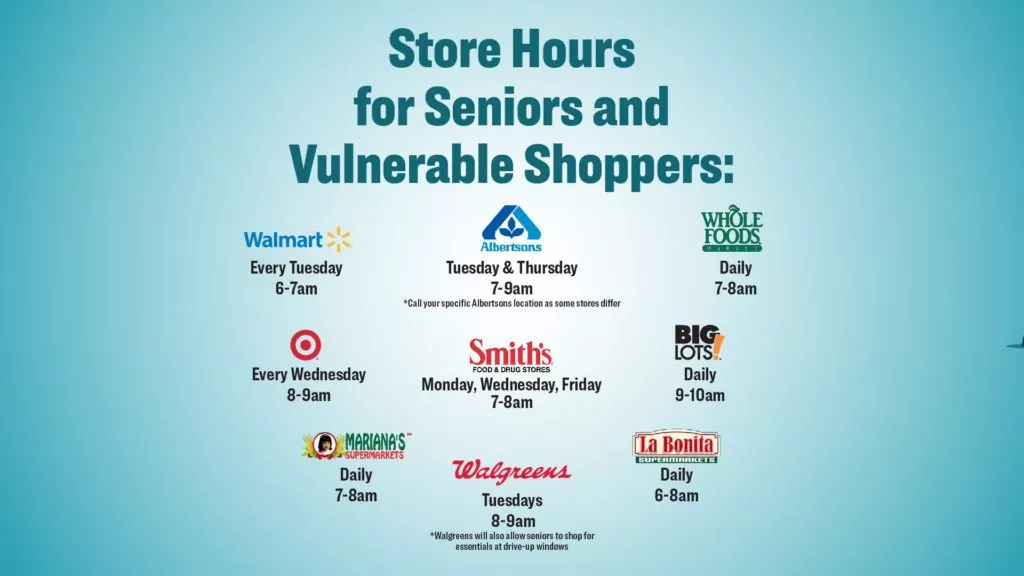Las Vegas Stores with Senior Hours for Coronavirus